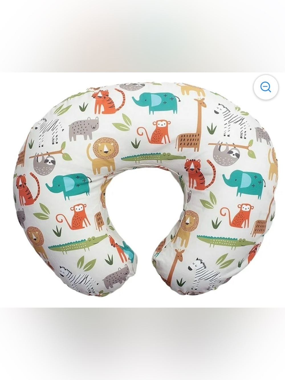 Boppy Nursing Pillow & Positioner with Neutral Jungle Colors